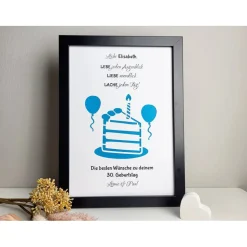 Personalisiertes Geldgeschenk zum Geburtstag - Motiv Torte