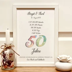 Personalisiertes Geldgeschenk zur goldenen Hochzeit – Unvergessliches Andenken & kreative Geschenkidee