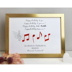 Personalisiertes Geldgeschenk zum Geburtstag - Motiv Geburtstagslied