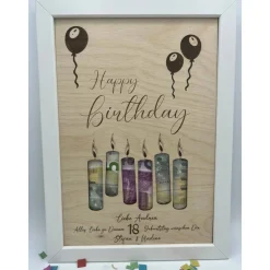 Personalisiertes Geldgeschenk im Bilderrahmen zum Geburtstag – Individuelle Geschenkidee & Geldverpackung