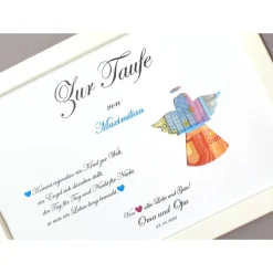 Personalisiertes Geldgeschenk zur Taufe, Taufgeschenk Junge  Mädchen, Geschenk zur Taufe ,Geschenk personalisiert