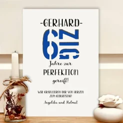 Personalisiertes Geldgeschenk zum 60. Geburtstag mit Selbstironie im Bilderrahmen