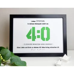 Personalisiertes Geldgeschenk zum Geburtstag - Motiv Heimspiel