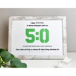 Personalisiertes Geldgeschenk zum Geburtstag - Motiv Heimspiel