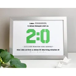 Personalisiertes Geldgeschenk zum Geburtstag - Motiv Heimspiel