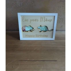 Personalisiertes Geldgeschenk Holzrahmen – Wunscherfüller Geschenk Geburtstag Hochzeit mit Gravur