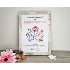 personalisiertes Geldgeschenk zur Konfirmation, Kommunion, Jugendweihe - Motiv Beauty