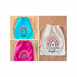 Personalisiertes Geschenk zur Einschulung / Turnbeutel / Schulkind 2022 / Rucksack / Stoffbeutel / Kinder /