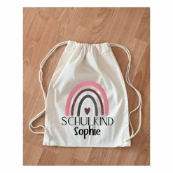 Personalisiertes Geschenk zur Einschulung / Turnbeutel / Schulkind 2022 / Rucksack / Stoffbeutel / Kinder /