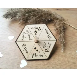 Personalisiertes Geschenk zur Geburt fürs Baby I Taufe I Stimmungsanzeiger I Geschenk für Eltern I lustiger Kreisel