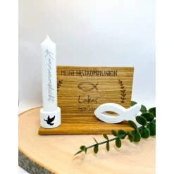 Personalisiertes Geschenk zur Kommunion / Kommunionsgeschenk / Kommunion Deko / Tischdeko zur Kommunion