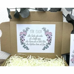 Personalisiertes Geschenk zur Hochzeit für das Brautpaar, Geschenkbox zur kirchlichen und standesamtlichen Trauung