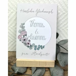 Personalisiertes Geschenk zur Hochzeit für das Brautpaar, Geschenkbox zur kirchlichen und standesamtlichen Trauung