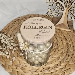 Personalisiertes Geschenk Schwester, Vorratsglas weltbeste Schwester, Geschenkidee Tante, Süßigkeiten, Bonbonglas, Glas