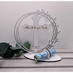 personalisiertes Geschenk zur Taufe - Geldgeschenke zur Taufe optional mit Karte