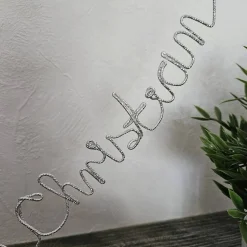 Personalisiertes Herz zur Hochzeit als Dekoration oder Geschenk aus Diamant-Glitzerdraht