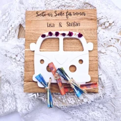 personalisiertes Hochzeitsgeschenk | Geldgeschenk Brautpaar | Geschenk zur Hochzeit | Bulli | Auto | Hochzeit | Reisekas