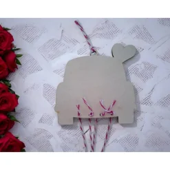 Personalisiertes Hochzeitsauto aus Holz – Geldgeschenk mit Namen & Datum | Kreatives Hochzeitsgeschenk Mr & Mrs.