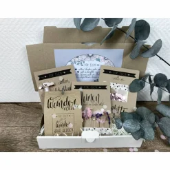 Personalisiertes Hochzeitsgeschenk mit Trockenblumen, Geschenk für Brautpaar, Geschenk zur standesamtlichen Trauung