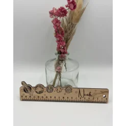 Personalisiertes Holz-Lineal zur Einschulung, Schulkind 2025 für die Schultüte