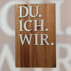 Personalisiertes Holzschild – Geschenk zur Hochzeit, zum Jubiläum oder Hochzeitstag individuell, persönlich, natürlich