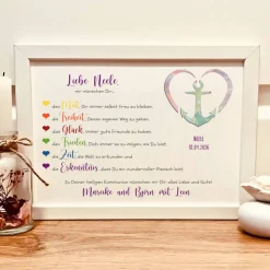 personalisiertes Kommunionsgeschenk | Geldgeschenk zur Erstkommunion | Erinnerungsrahmen zur heiligen Kommunion