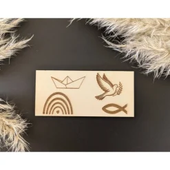 Personalisiertes Kreuz zur Taufe, Kommunion, Firmung, Konfirmation, Holzkreuz, Taufkreuz