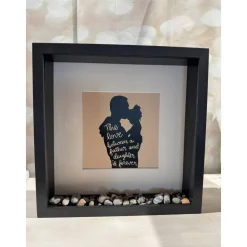 Personalisiertes maritimes Geschenk für Papa – Bilderrahmen mit Spruch von Tochter, maritime Dekoration, Geburtstagsgeschenk & Weihnachten