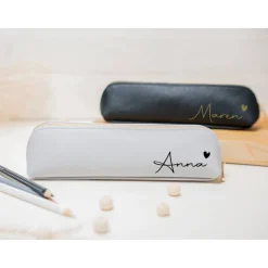 Personalisiertes Mäppchen mit Herz I Federmäppchen I Geschenkidee Lehrer Schüler I Geschenk I Schule