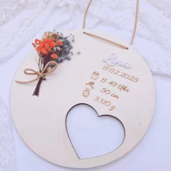 Personalisiertes Namensschild | Geschenke zur Geburt | Taufgeschenk | Geschenkidee | Geburtstafel | Baby Geschenk |  ind