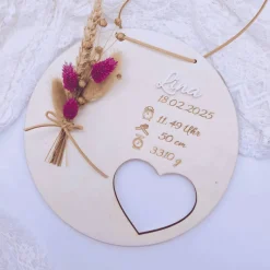 Personalisiertes Namensschild | Geschenke zur Geburt | Taufgeschenk | Geschenkidee | Geburtstafel | Baby Geschenk |  ind