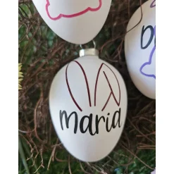 personalisiertes Osterei • Hase • Geschenk zu Ostern • Osterstrauß • Hasenohren • Osterei mit Name •
