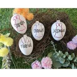 personalisiertes Osterei • Hase • Geschenk zu Ostern • Osterstrauß • Hasenohren • Osterei mit Name •