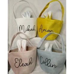Personalisiertes Osterkörbchen mit Namen – Osterkorb Kinder – Ostertasche personalisiert – Oster Geschenk Kinder