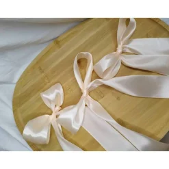 Personalisiertes Satinband – mit Wunschtext | Verschiedene Farben | Für Hochzeit, Einschulung, Taufe & Geschenke