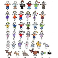 Personalisiertes Schieferschild für Paare – Handgemachtes Türschild mit Namen und Figuren, Geschenk zur Hochzeit, Einzug & Valentinstag