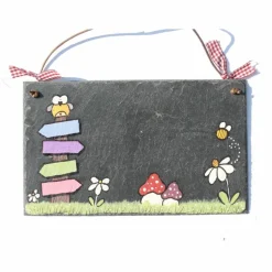 Personalisiertes Schiefer Türschild – Exklusives Hochzeitsgeschenk für das Brautpaar, handgemachtes Namensschild wetterfest