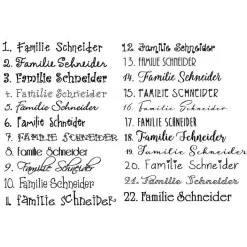 Personalisiertes Schiefer Türschild – Edles Willkommensschild mit Name & Wunschfiguren