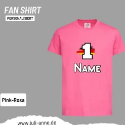 Personalisiertes Shirt Fußball EM Europameisterschaft Deutschland Wunschzahl & Name