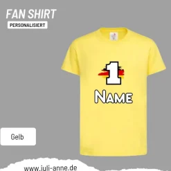 Personalisiertes Shirt Fußball EM Europameisterschaft Deutschland Wunschzahl & Name