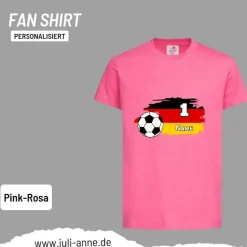 Personalisiertes Shirt Fußball EM Europameisterschaft Deutschland Wunschzahl & Name