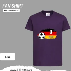 Personalisiertes Shirt Fußball EM Europameisterschaft Deutschland Wunschzahl & Name
