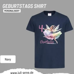 Personalisiertes Shirt GEBURTSTAG Zahl & Name personalisiert Ballerina Fee Balett