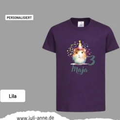 Personalisiertes Shirt GEBURTSTAG Zahl & Name personalisiert Meerschweinchen 1
