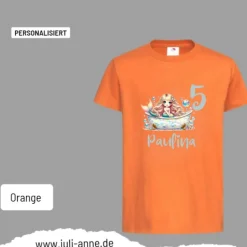 Personalisiertes Shirt GEBURTSTAG Zahl & Name personalisiert MERMAID CUTIE 2 Badewanne