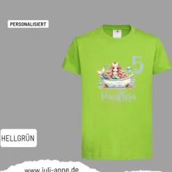 Personalisiertes Shirt GEBURTSTAG Zahl & Name personalisiert MERMAID CUTIE 2 Badewanne