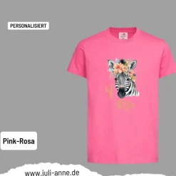 Personalisiertes Shirt GEBURTSTAG Zahl & Name personalisiert Zebra