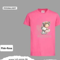 Personalisiertes Shirt GEBURTSTAG Zahl & Name personalisiert EINHORN MÄDCHEN 2