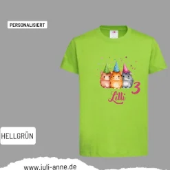 Personalisiertes Shirt GEBURTSTAG Zahl & Name personalisiert Meerschweinchen 2
