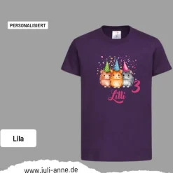 Personalisiertes Shirt GEBURTSTAG Zahl & Name personalisiert Meerschweinchen 2